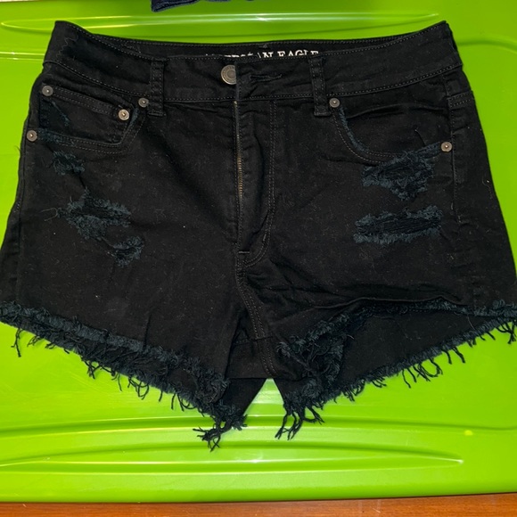 Black American Eagle jean shorts - Picture 1 of 4